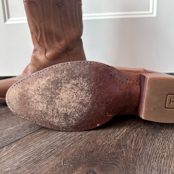 Tecovas Brown Leather Cowboy Boots Timeless Western Style - Picture 4 of 5